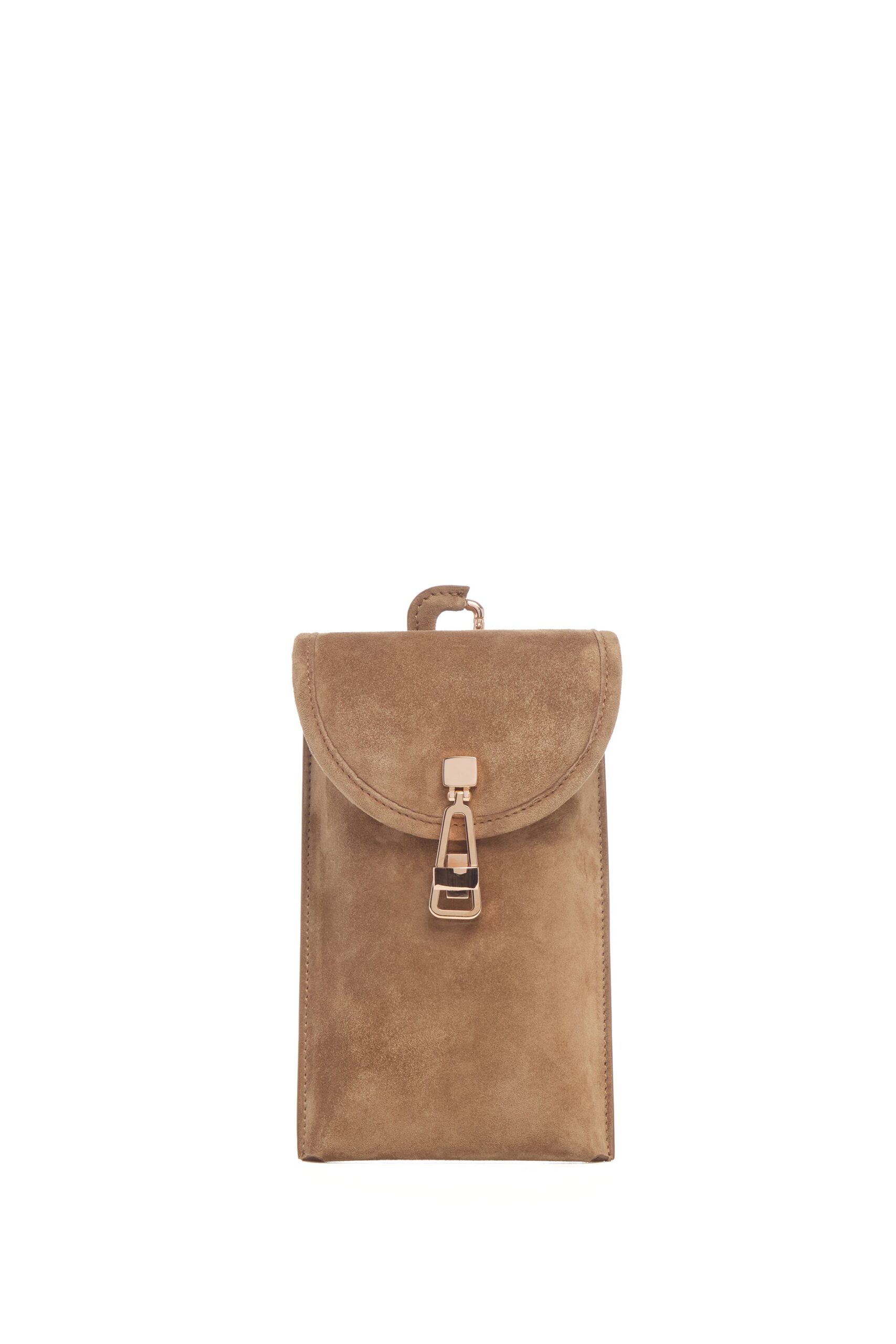 Gabriela Hearst Sunglasses Pouch in Dark Sand Suede gabriela hearst pouch