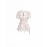 Gemy Maalouf 3D Floral Corset Set