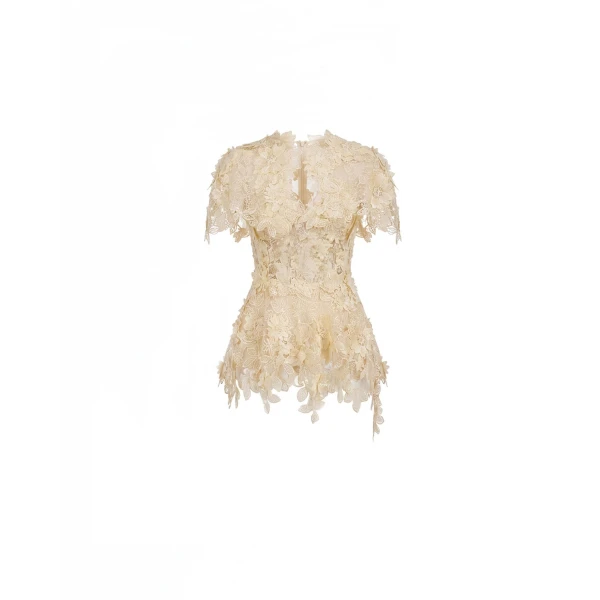 3D Floral Corset Set