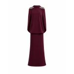 Gemy Maalouf Beaded High-Neck Dress