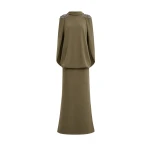 Gemy Maalouf Beaded High-Neck Dress