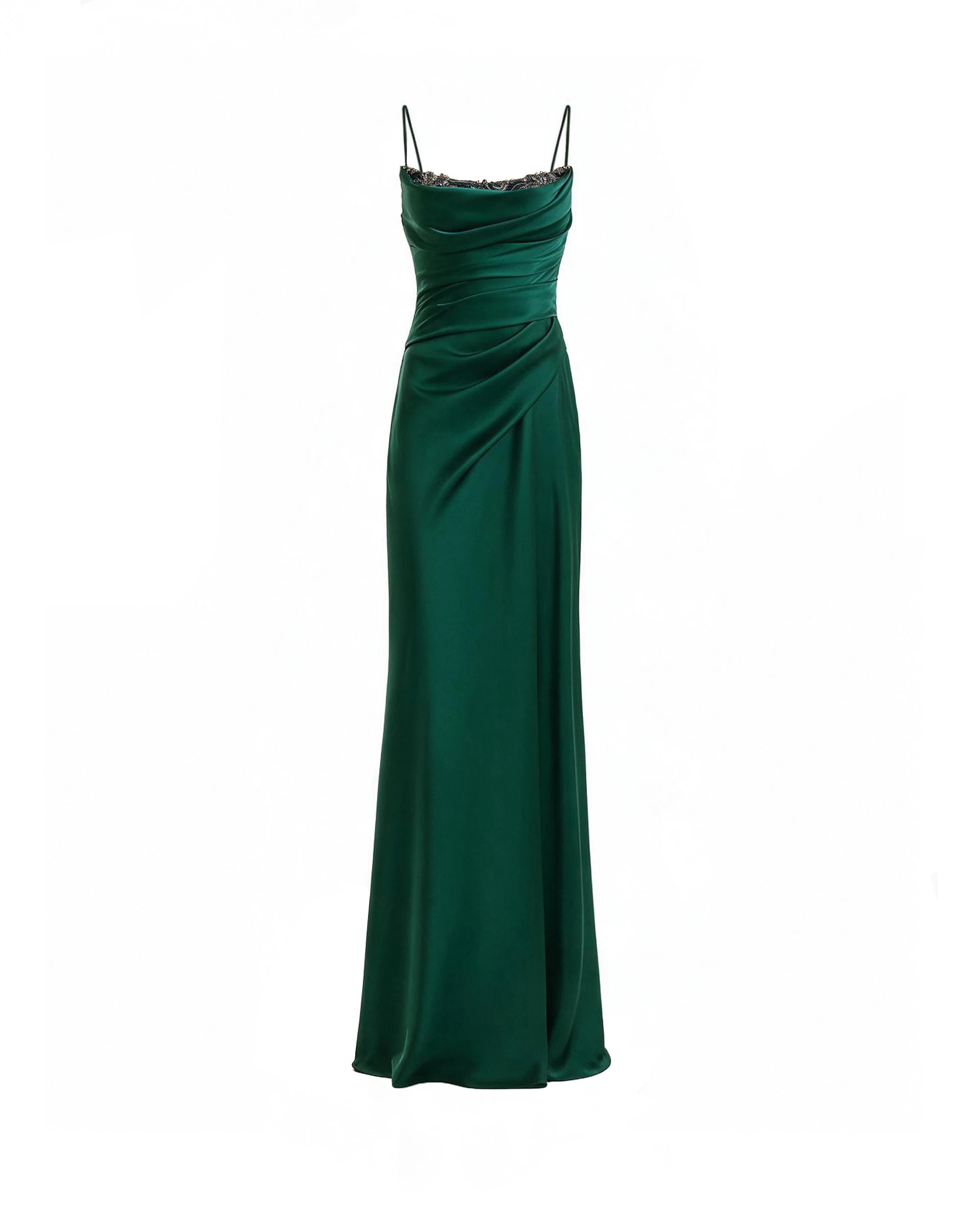 Gemy Maalouf Beaded Neckline Dress Gemy Maalouf Beaded Neckline Dress