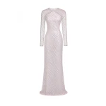 Gemy Maalouf Beaded Sequin Dress