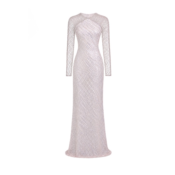 Gemy Maalouf Beaded Sequin Dress