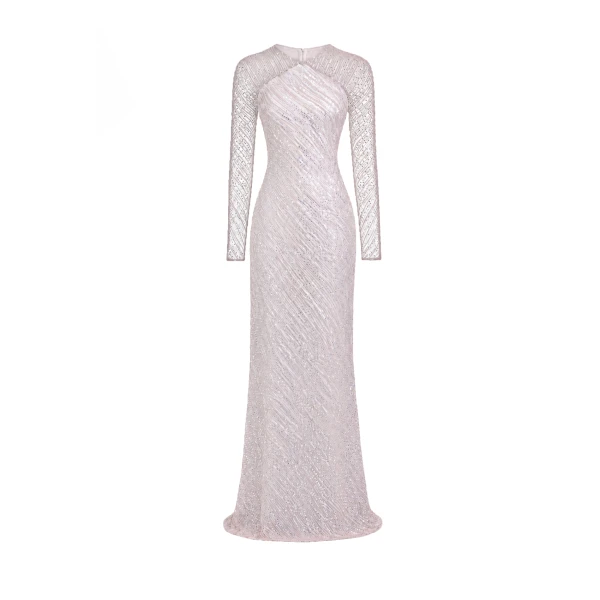 Gemy Maalouf Beaded Sequin Dress