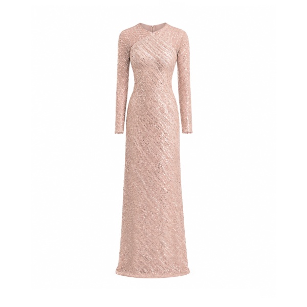 Gemy Maalouf Beaded Sequin Dress