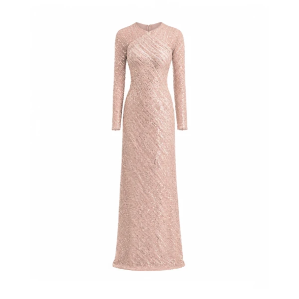 Gemy Maalouf Beaded Sequin Dress