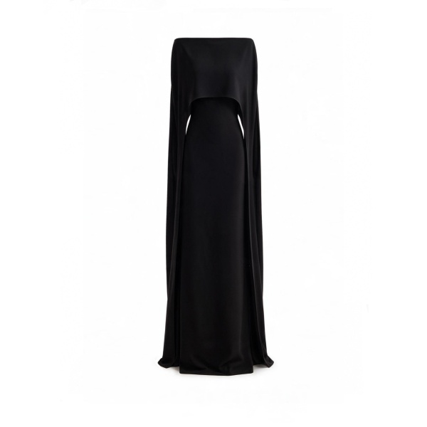 Gemy Maalouf Cape Overlay Dress