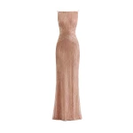 Gemy Maalouf Criss-Cross Beaded Dress