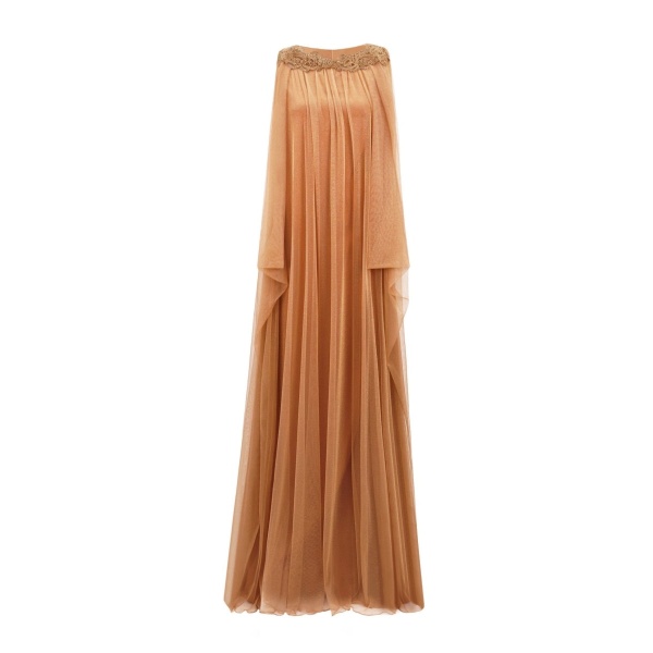 Gemy Maalouf Draped Back Loose-Cut Kaftan