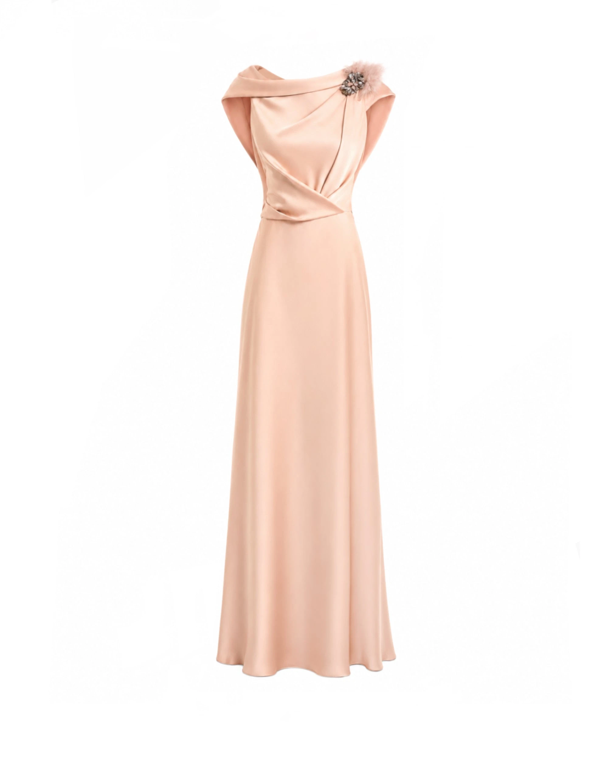 Gemy Maalouf Draped Brooch Dress Gemy Maalouf Draped Brooch Dress