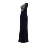 Gemy Maalouf Draped One-Shoulder Dress