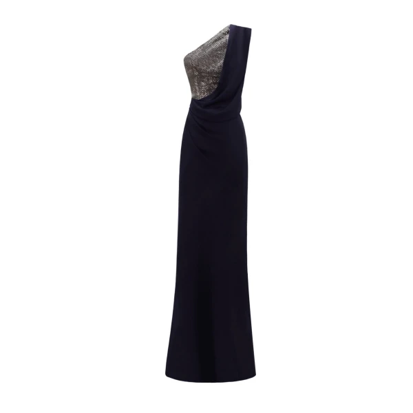 Gemy Maalouf Draped One-Shoulder Dress