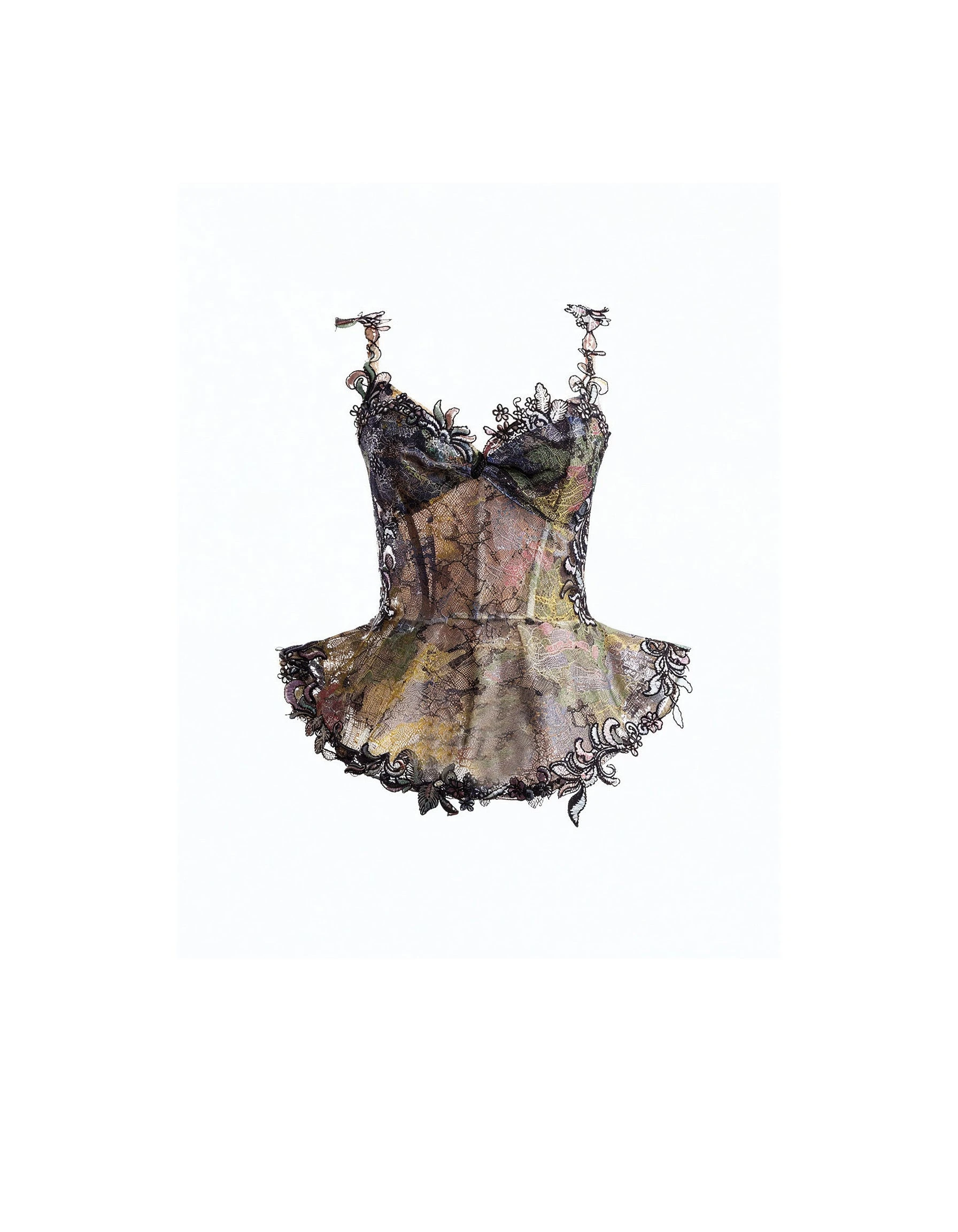 Gemy Maalouf Embroidered Peplum Corset Set Gemy Maalouf Embroidered Peplum Corset Set
