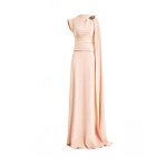 Gemy Maalouf Feathered Shoulder Dress