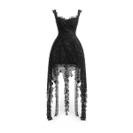 Gemy Maalouf Floral Guipure Embroidered Midi Dress