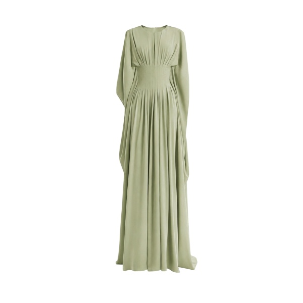 Gemy Maalouf Flowy High-Neck Dress