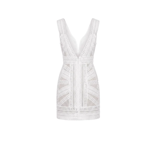 Gemy Maalouf Geometric Fitted Dress