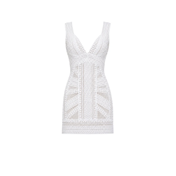 Gemy Maalouf Geometric Fitted Dress