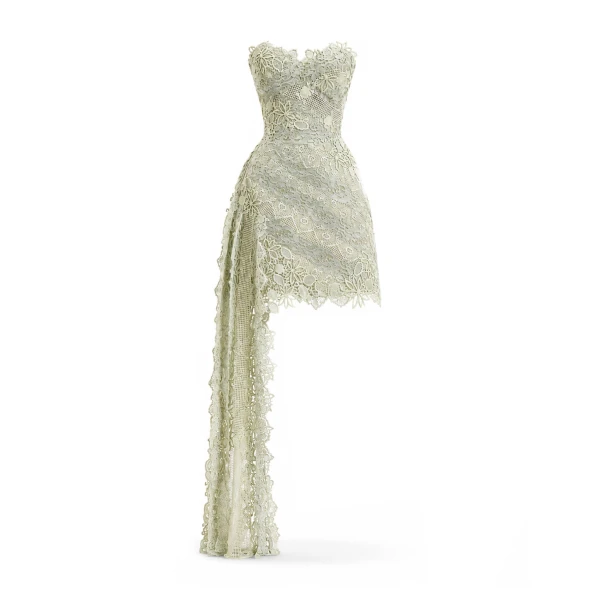 Gemy Maalouf Guipure Cage Dress