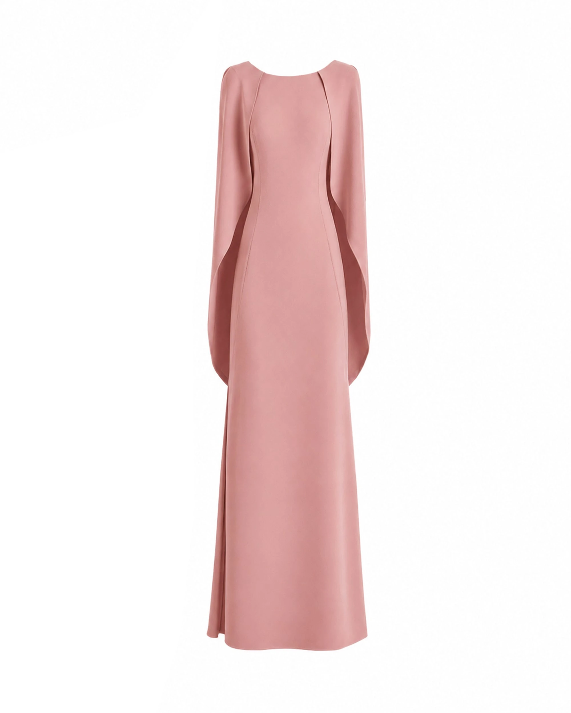 Gemy Maalouf High-Neck Dress with Cape Sleeves Gemy Maalouf High-Neck Dress with Cape Sleeves