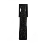 Gemy Maalouf Off-Shoulder Beaded Dress