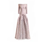 Gemy Maalouf Off-Shoulder Jacquard Dress