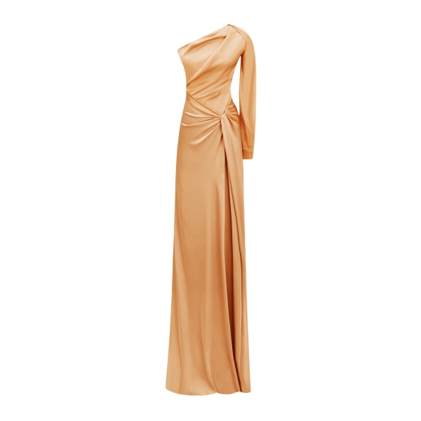 Gemy Maalouf One-shoulder Draped Dress