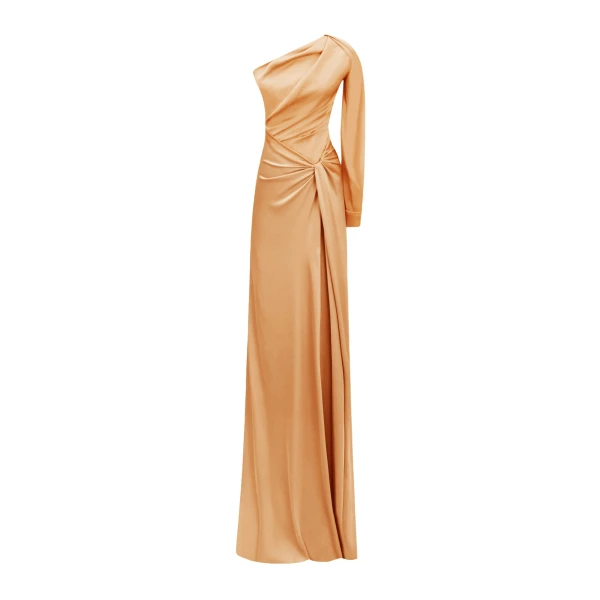 Gemy Maalouf One-shoulder Draped Dress