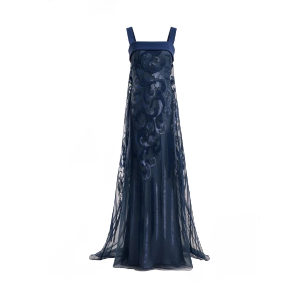Gemy Maalouf Sheer Overlay Dress