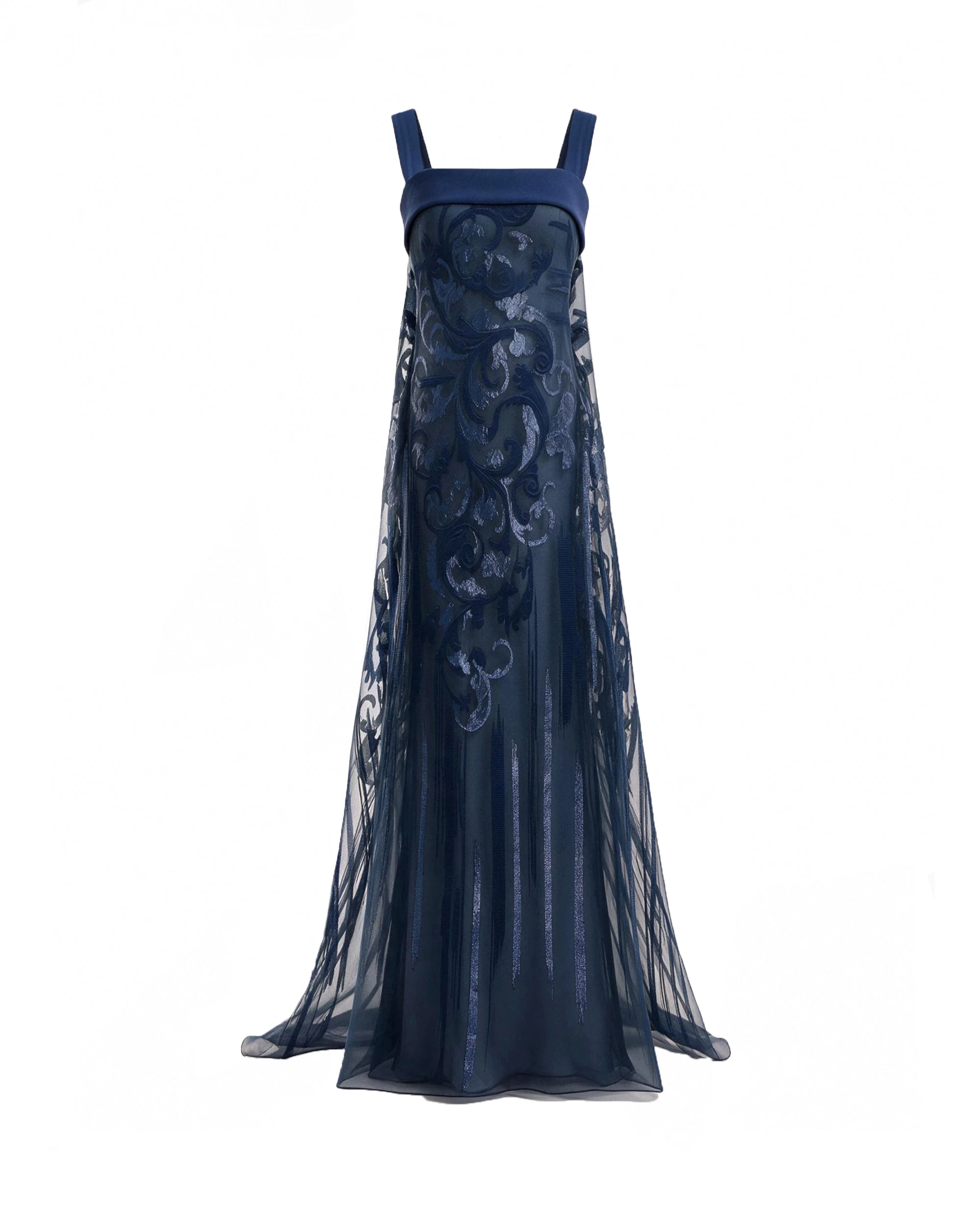Gemy Maalouf Sheer Overlay Dress Gemy Maalouf Sheer Overlay Dress