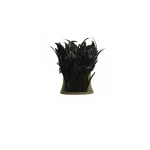 Gemy Maalouf Strapless Feathered Corset Top