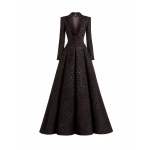 Gemy Maalouf Textured V-Neck Dress