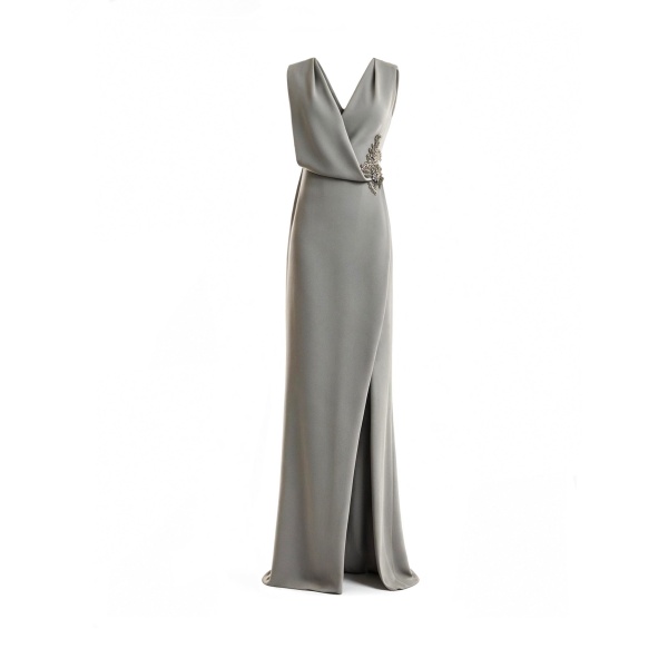 Gemy Maalouf V-Neck Wrap Dress