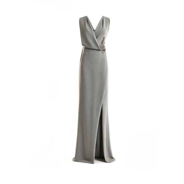 Gemy Maalouf V-Neck Wrap Dress