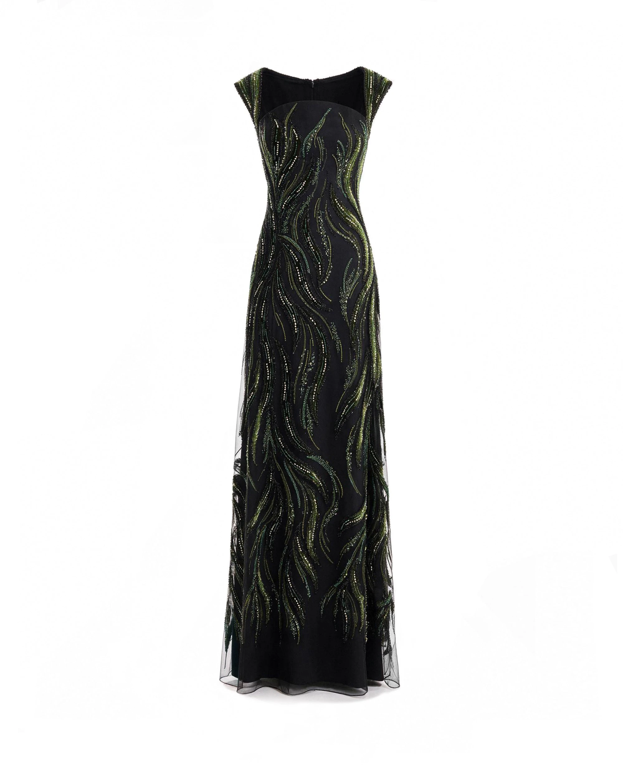 Gemy Maalouf Wide-Strap Beaded Dress Gemy Maalouf Wide-Strap Beaded Dress