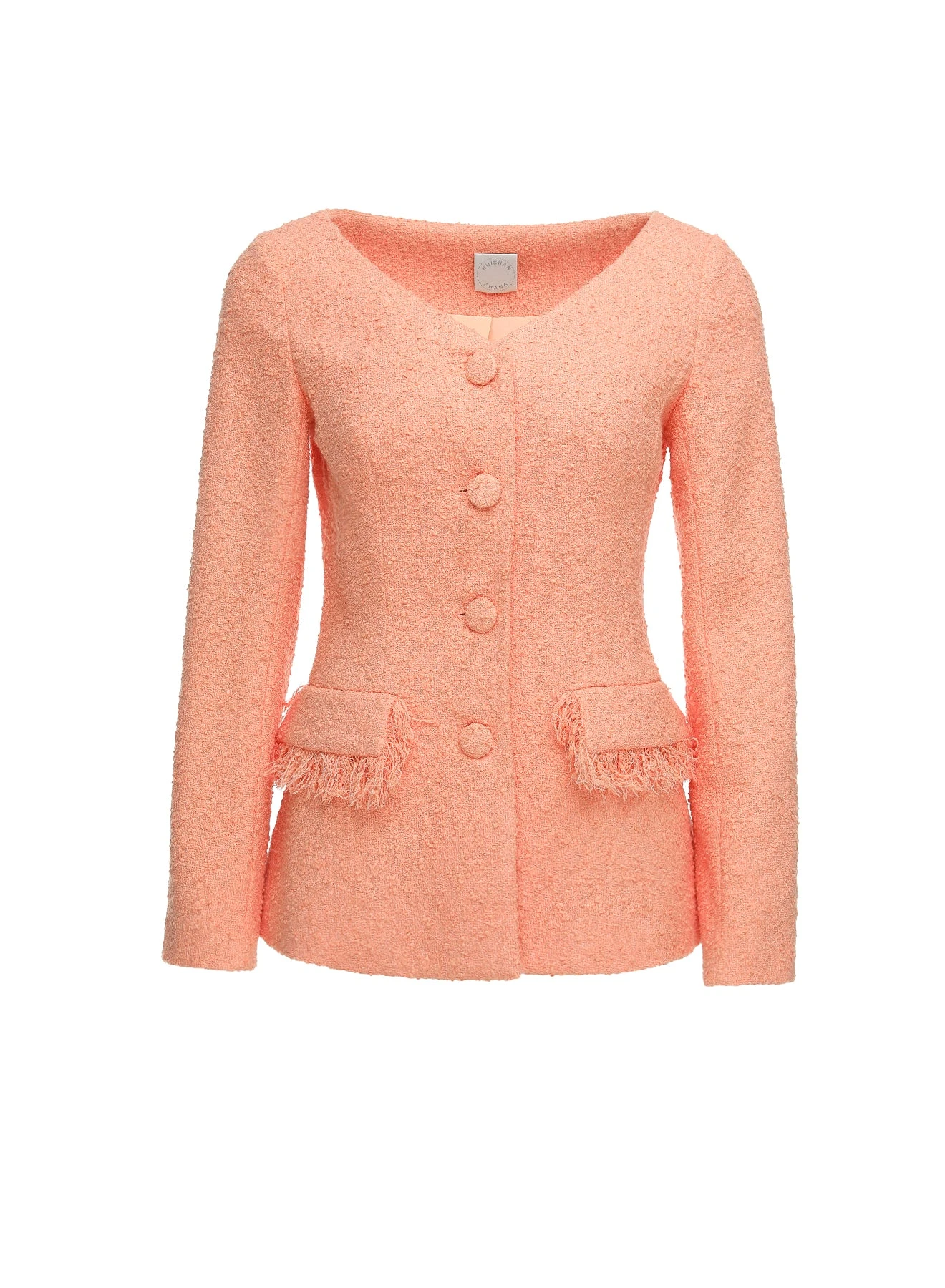 Adele Jacket in Peach Tweed