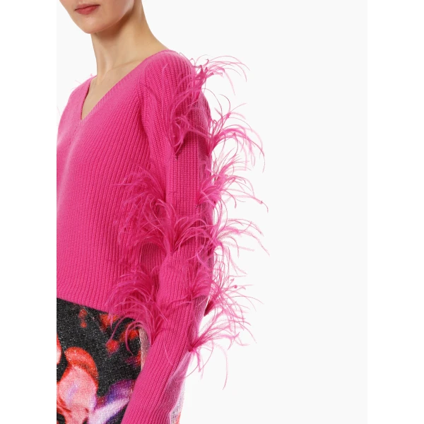red knitwear