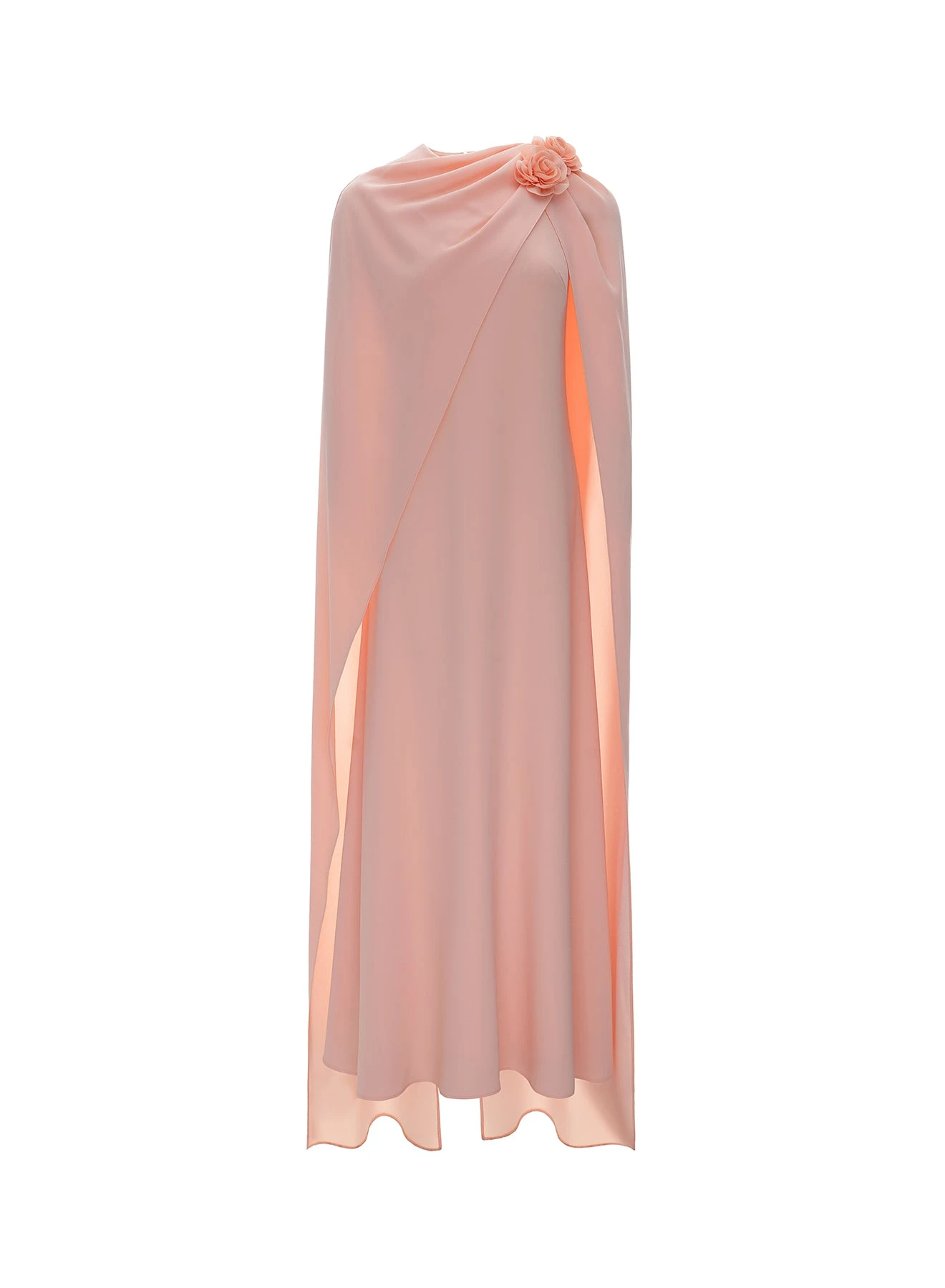 Dries Van Noten Danica Gown in Apricot Sable | Evening Gowns | Luxury Shoes Dries Van Noten Danica Gown in Apricot Sable