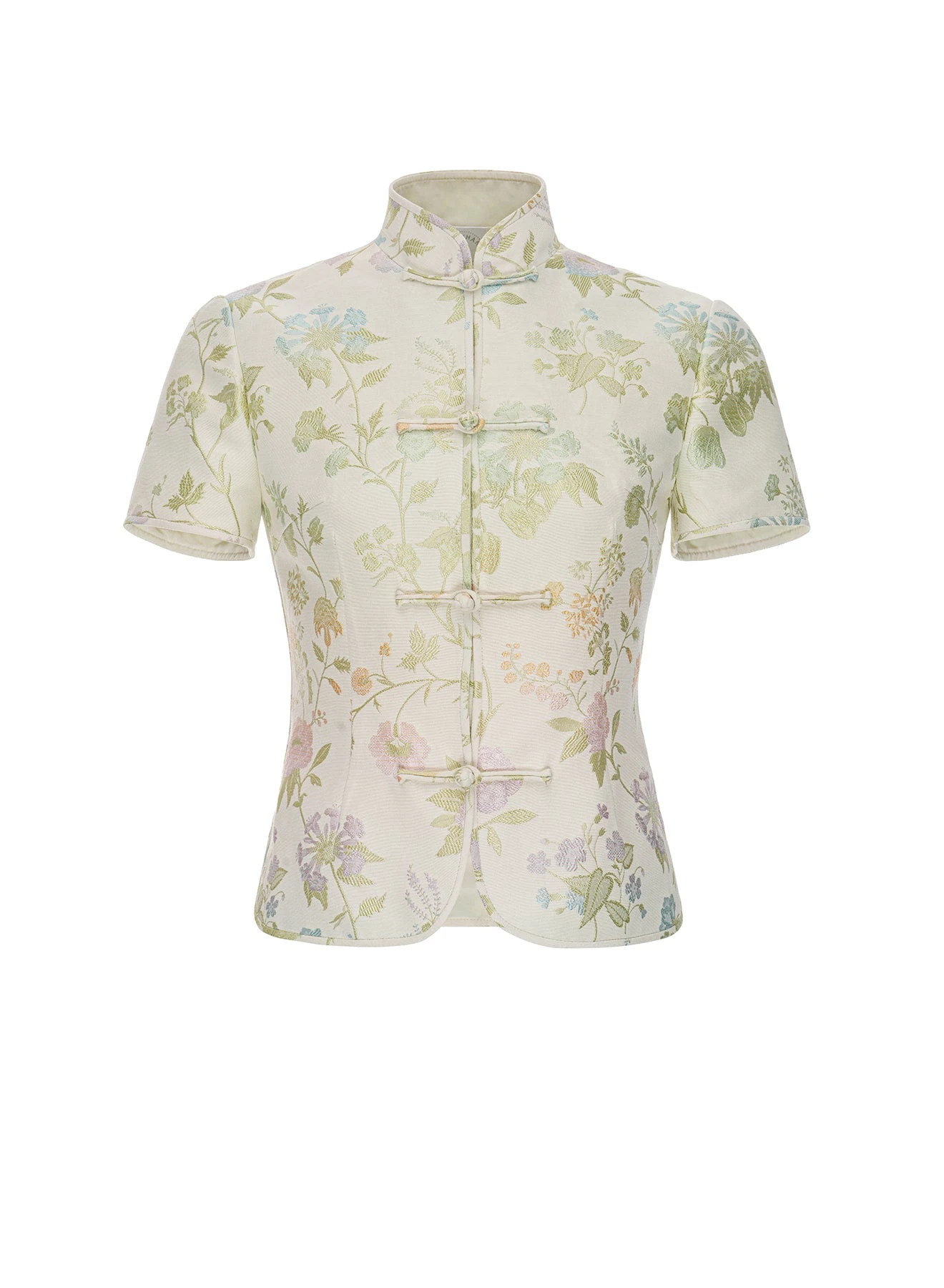 Dries Van Noten Danny Top in Ivory Multi Jacquard | | Luxury Shoes Dries Van Noten Danny Top in Ivory Multi Jacquard
