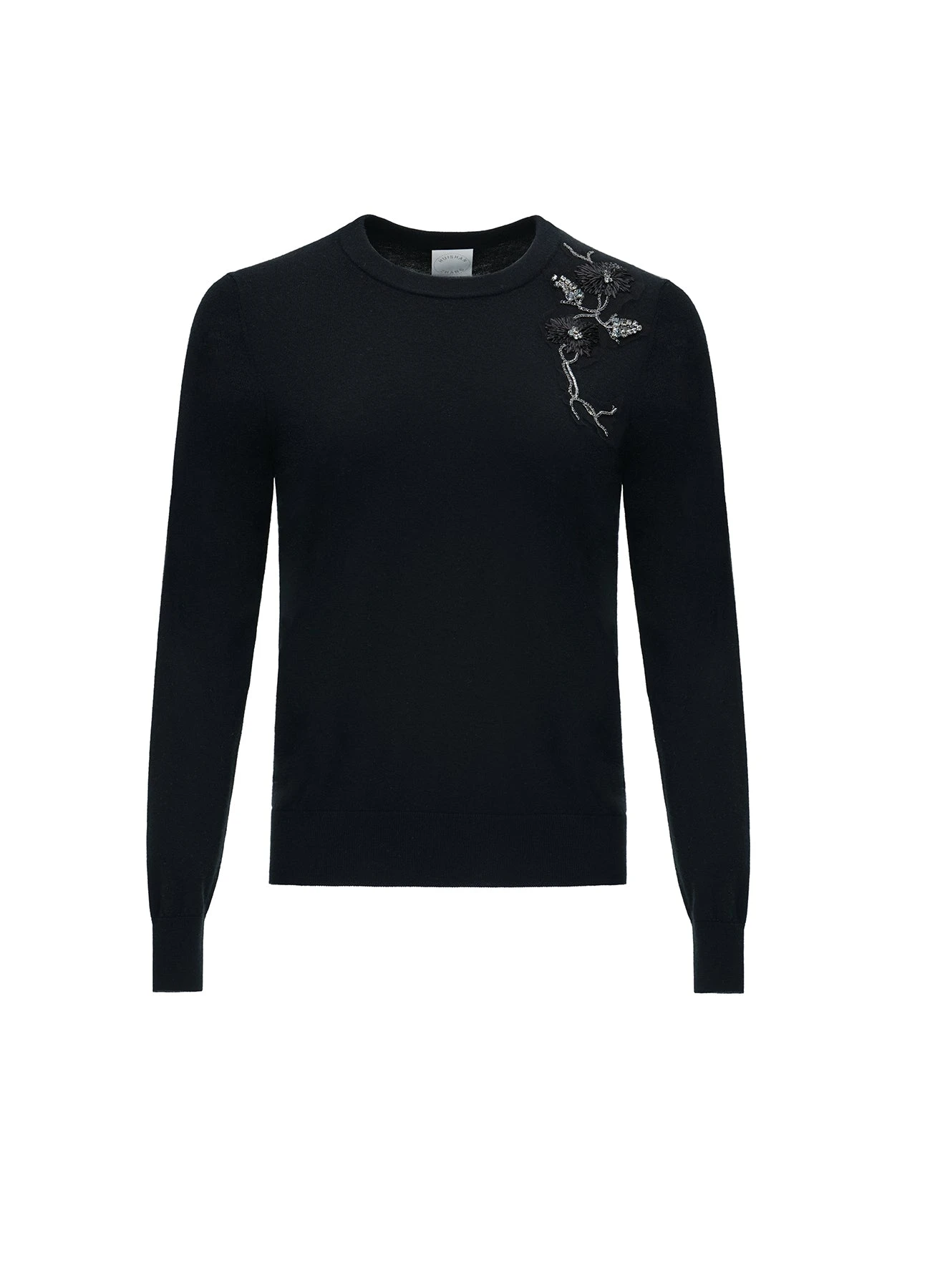 Dries Van Noten Delilah Jumper in Black Baby Cashmere | Sweater | Luxury Shoes Dries Van Noten Delilah Jumper in Black Baby Cashmere