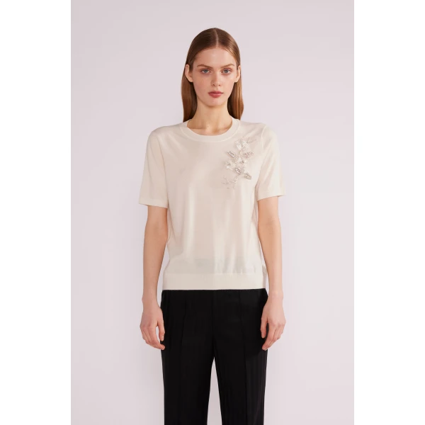 Delilah Jumper in Pink Baby Cashmere - Image 2