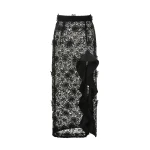 Dries Van Noten Diane Skirt in Black Lace