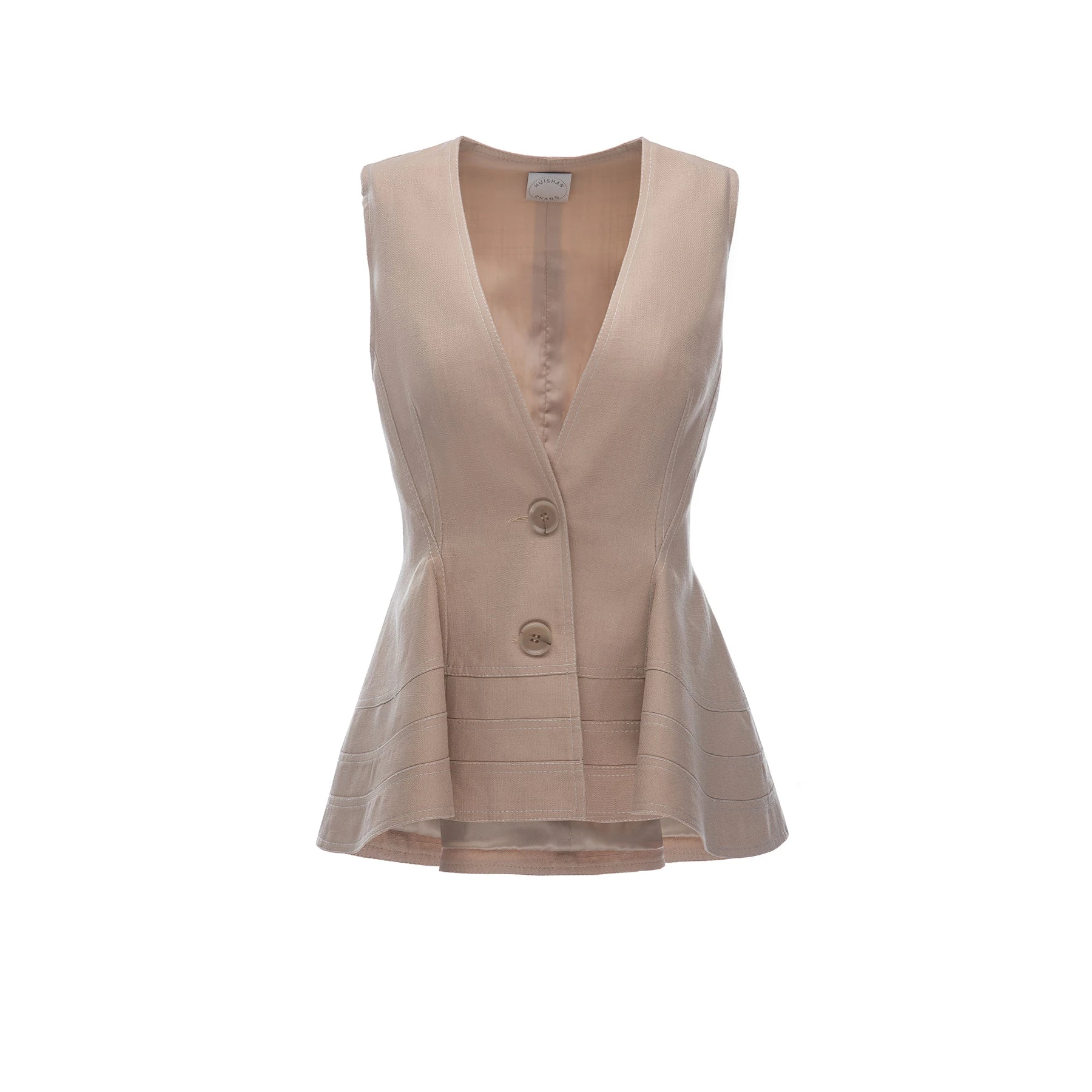 Dries Van Noten Dores Waiscoat in Sand | Vests | Luxury Shoes Dries Van Noten Dores Waiscoat in Sand