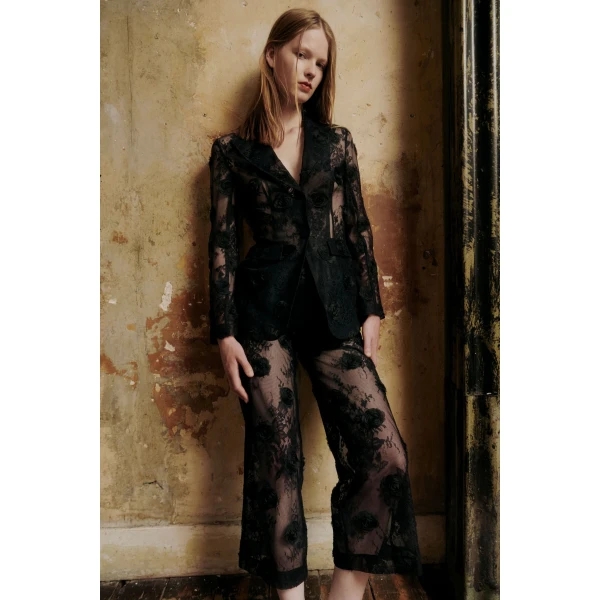Estelle Jacket in Black Lace - Image 2