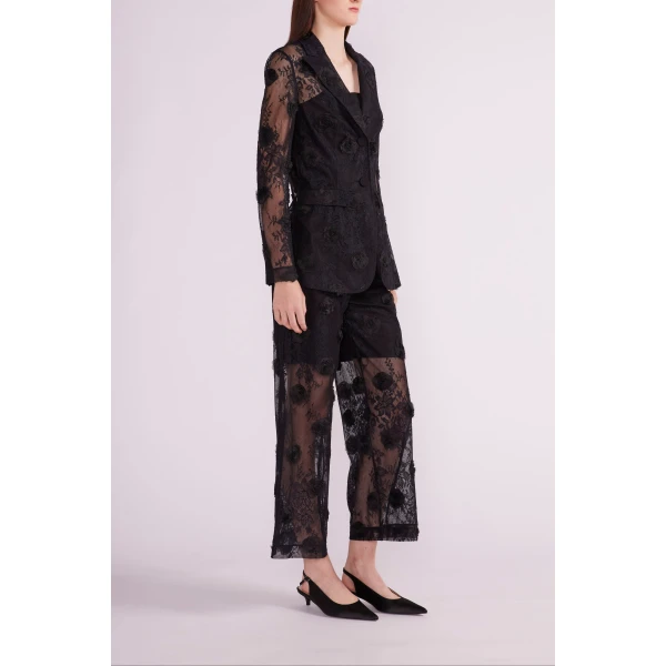 Estelle Jacket in Black Lace - Image 4