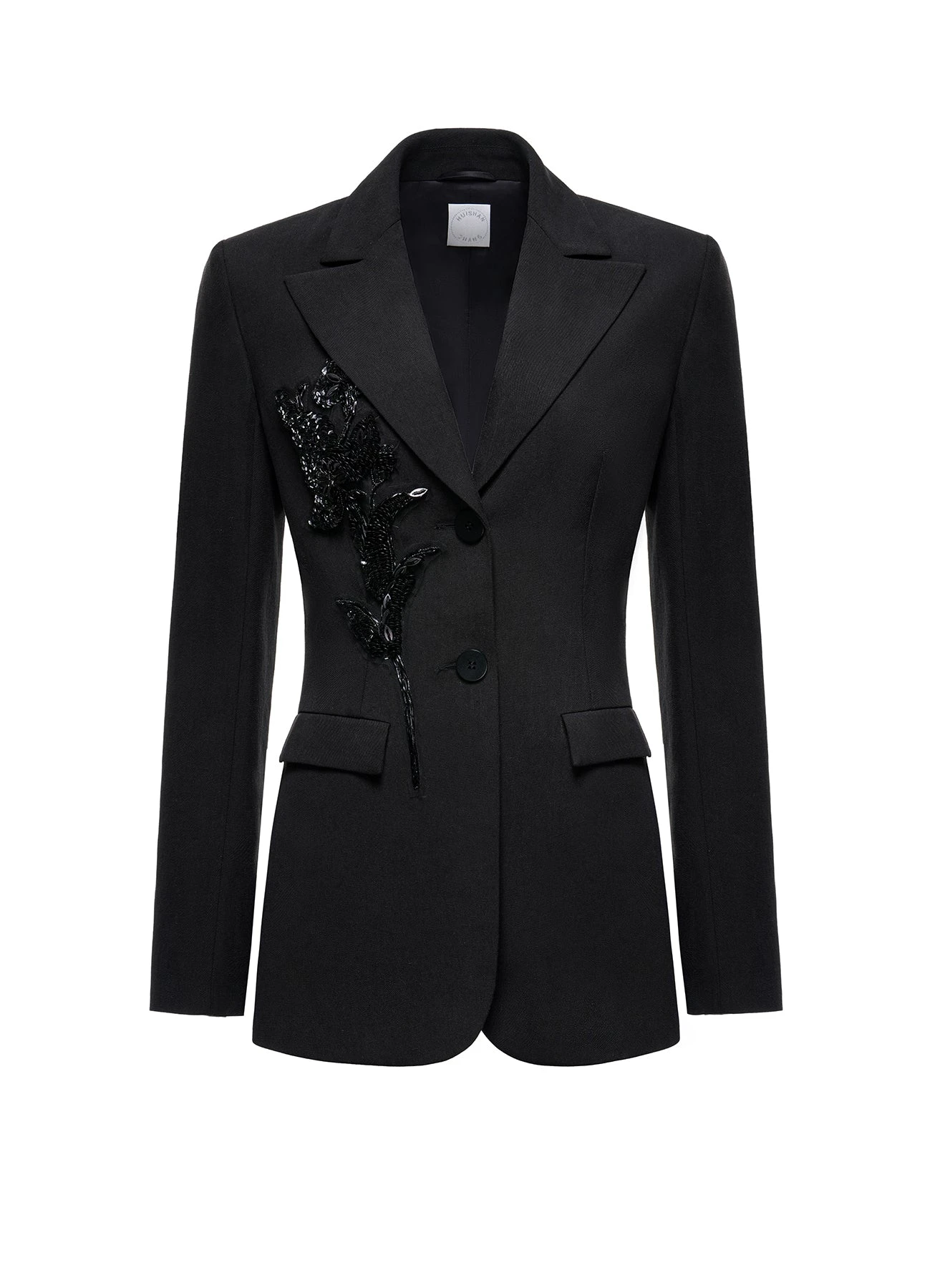 Dries Van Noten Estelle Jacket in Black Linen | | Luxury Shoes Dries Van Noten Estelle Jacket in Black Linen
