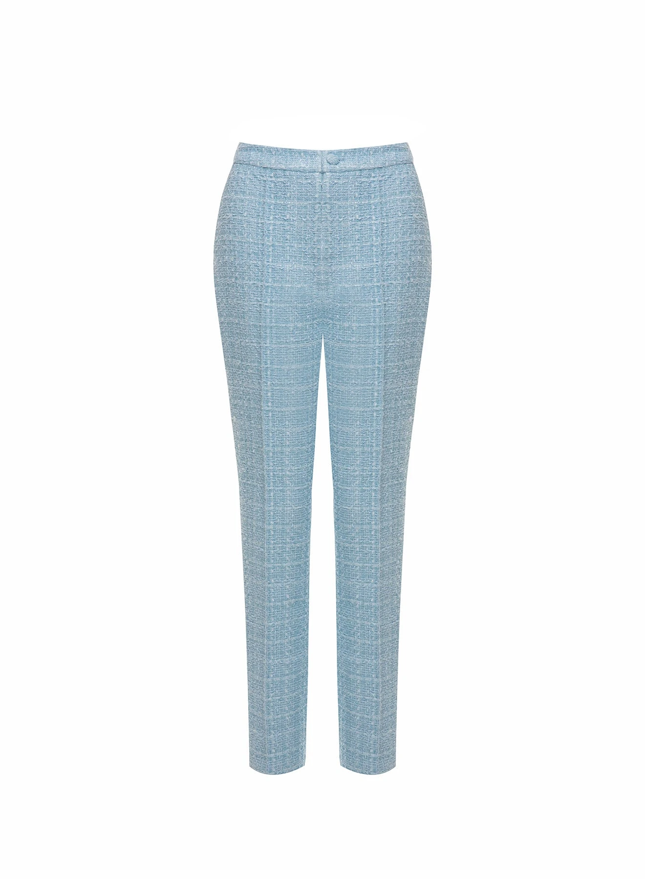 Dries Van Noten Francesca Trousers in Blue Tweed | | Luxury Shoes Dries Van Noten Francesca Trousers in Blue Tweed