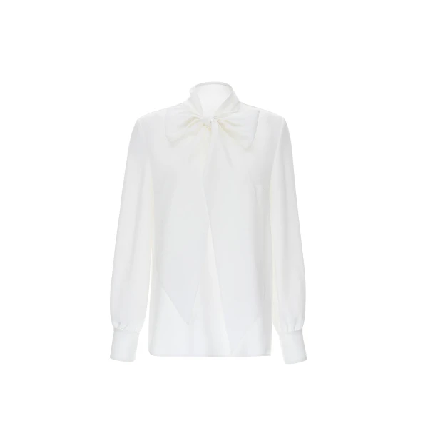 Geraldine Top in White Sable