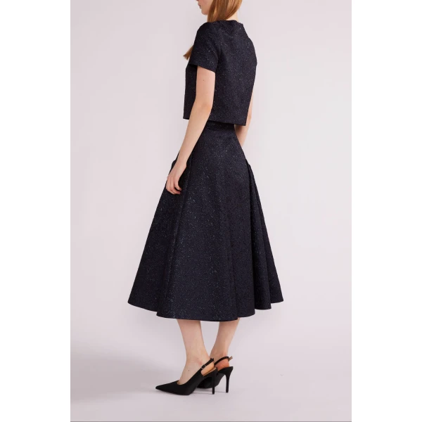 blue skirts